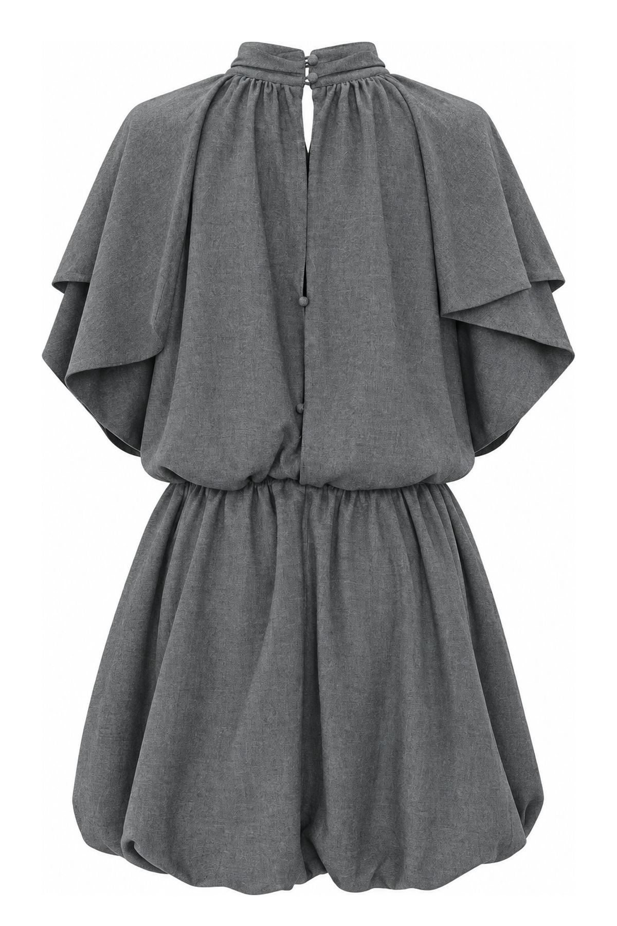 Batwing Sleeve Balloon Dress — photograph 2