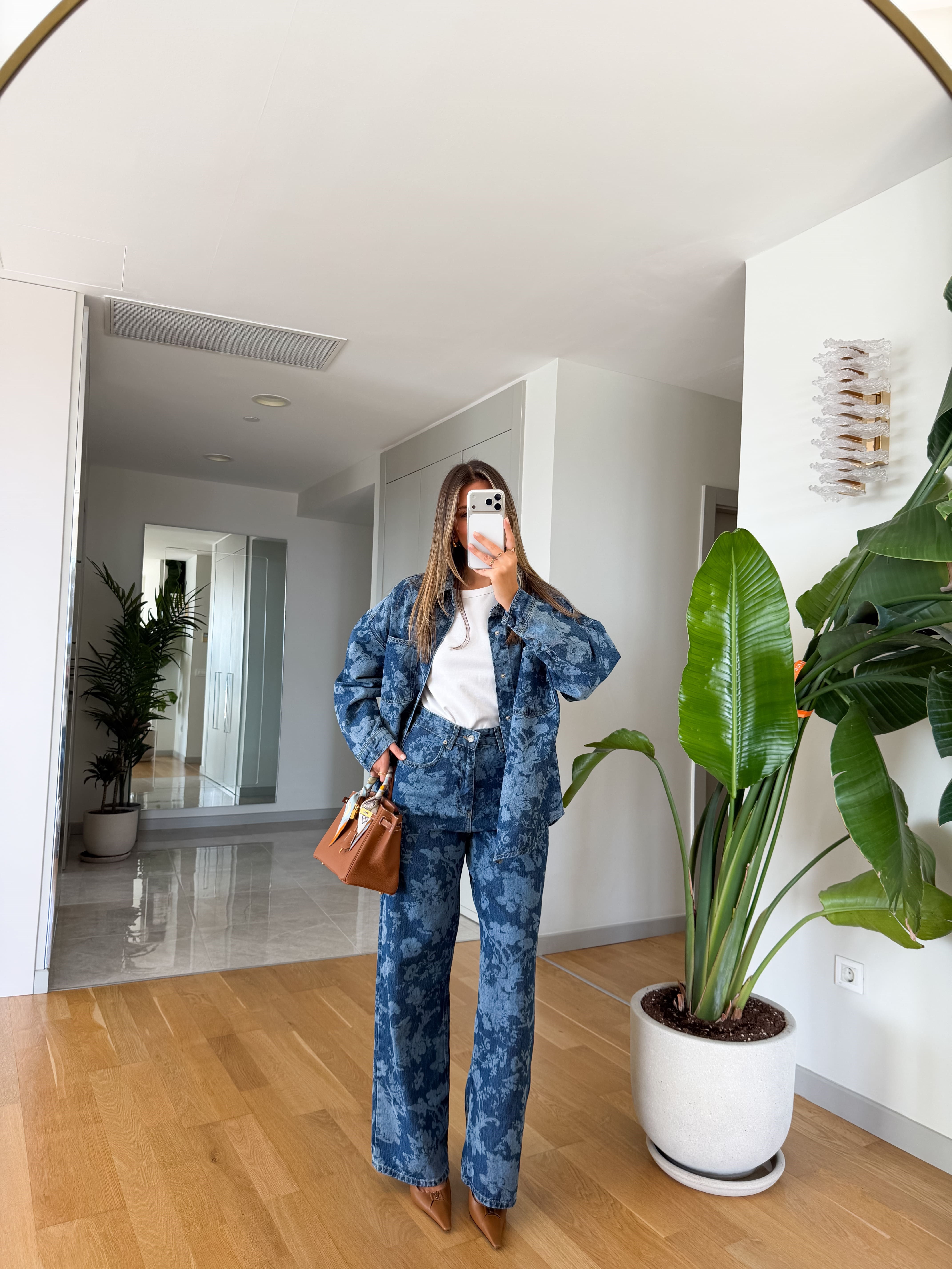 Baggy Patterned Jeans