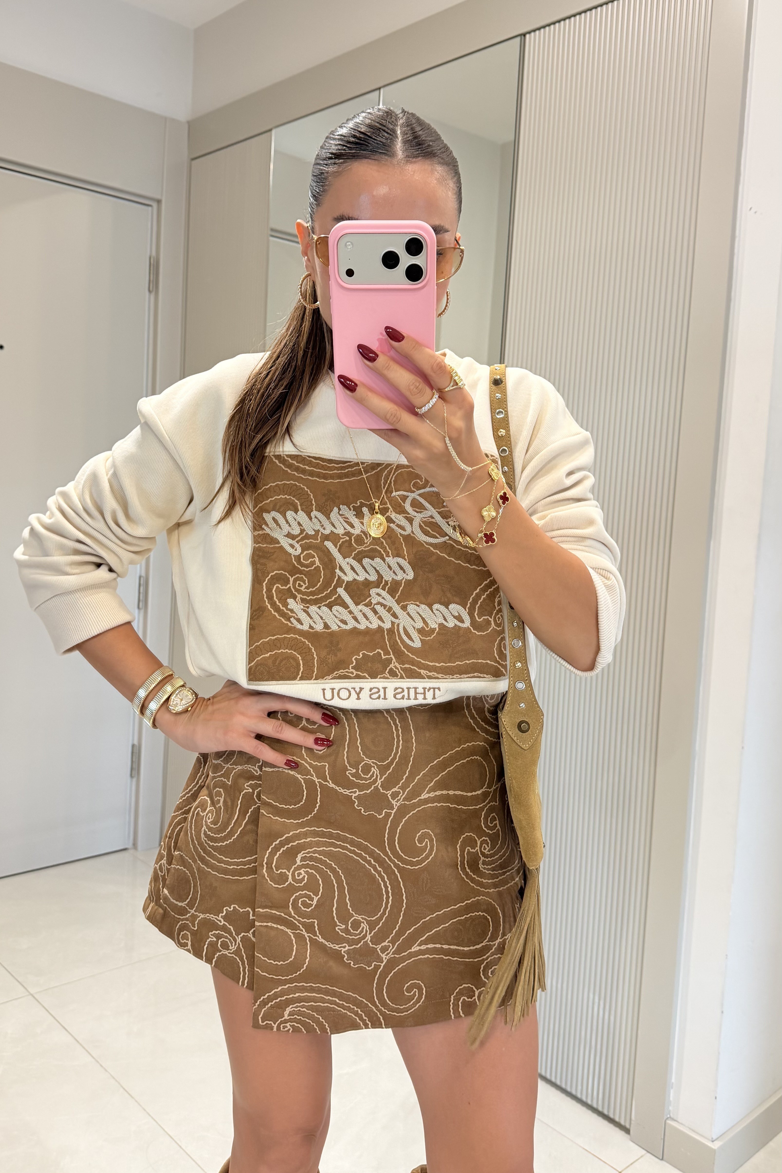 Confiend Embroidered Lettering Sweatshirt — photograph 2