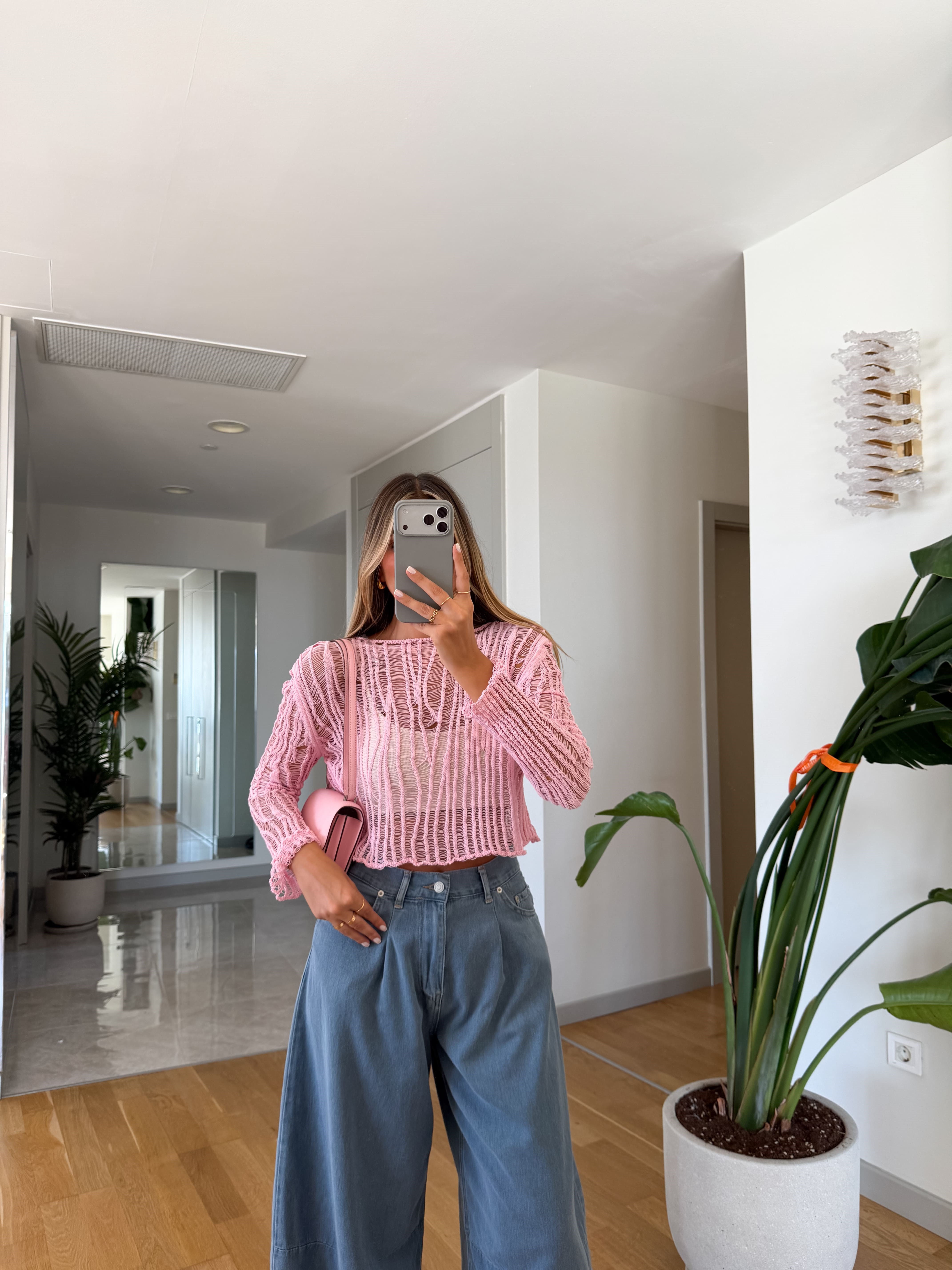 Ajurlu Knit Blouse