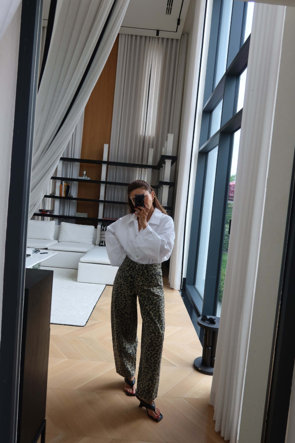 Leopard Print Trousers