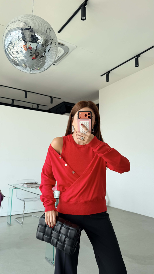 Wrap Blouse Vest Top Two-Piece Set