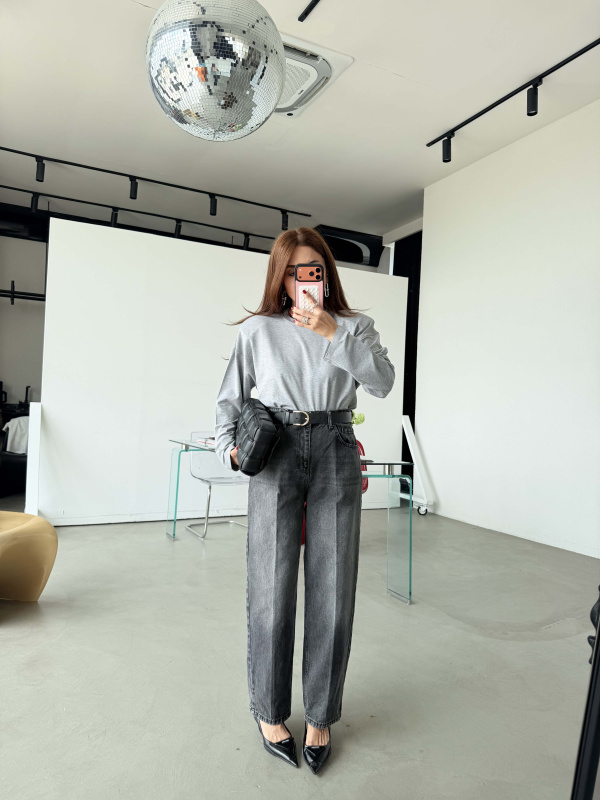 Belted Mom Jeans