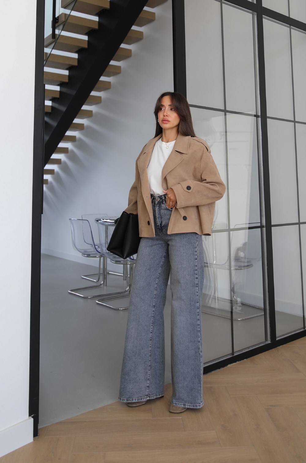 Blue Eskitmeli Darell Wide Leg Jeans — photograph 3