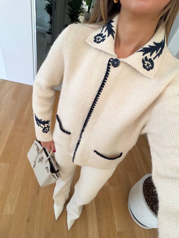 Embroidered Cardigan