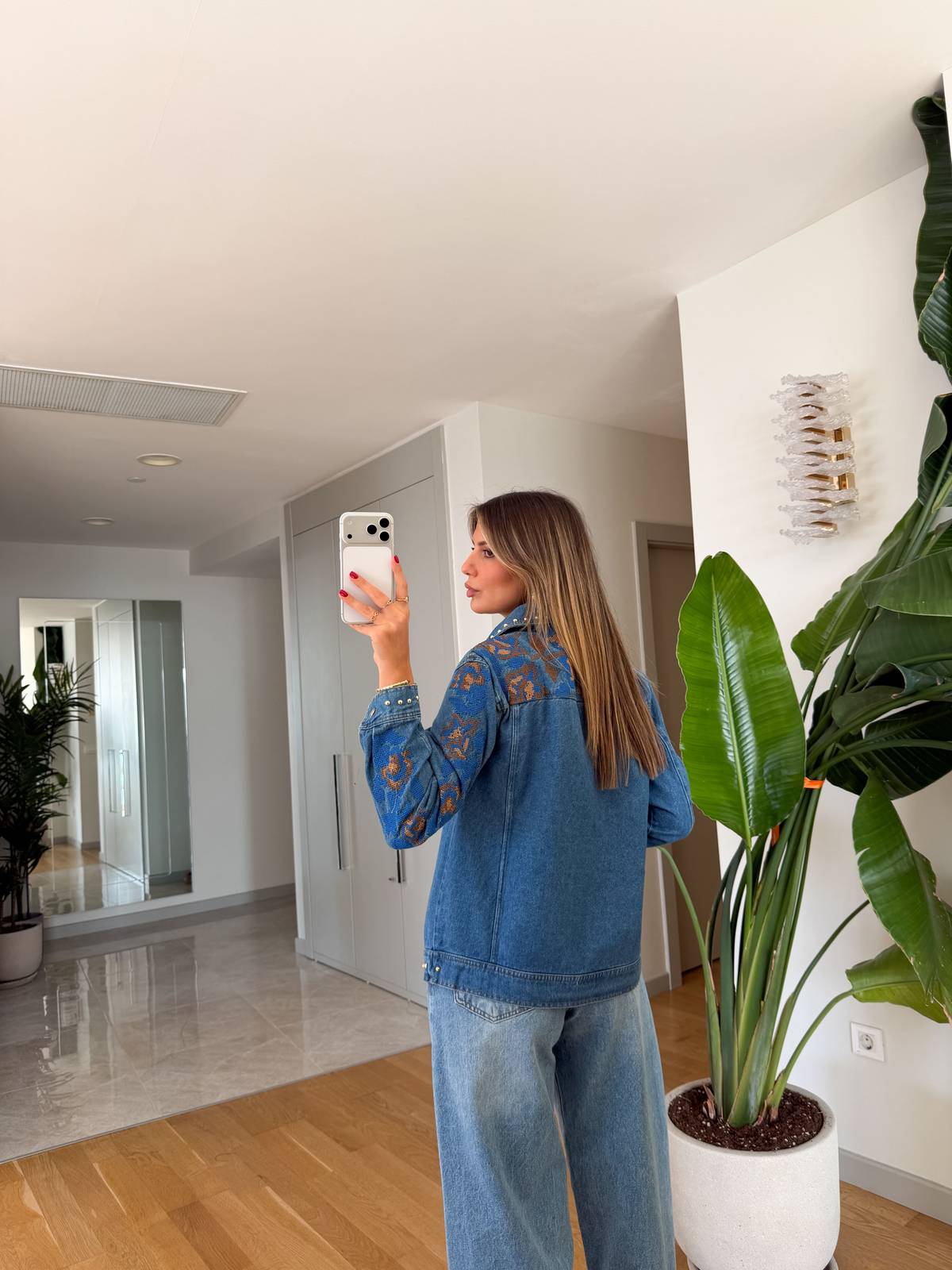 Embroidered Denim Shirt — photograph 4