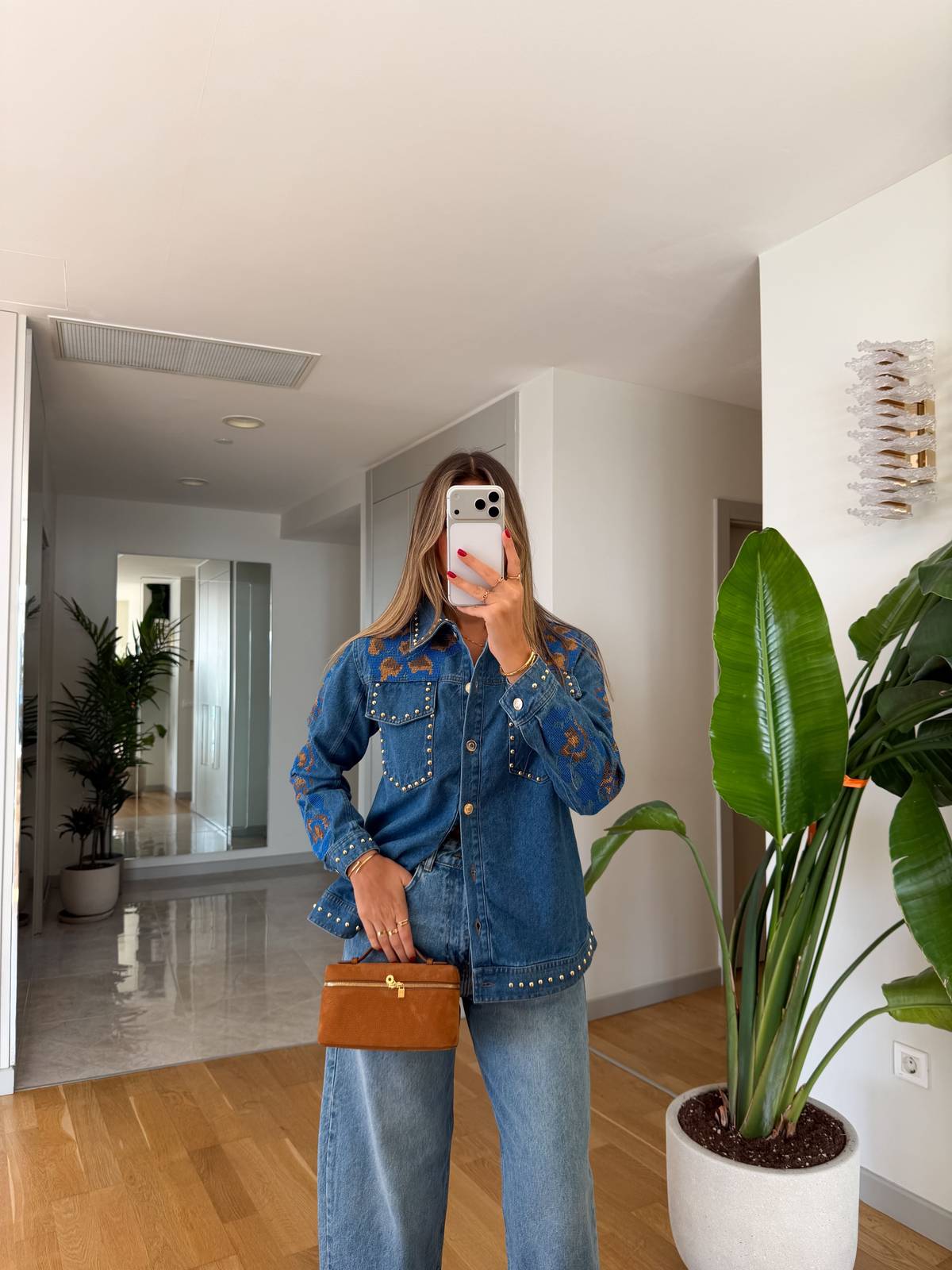 Embroidered Denim Shirt — photograph 1