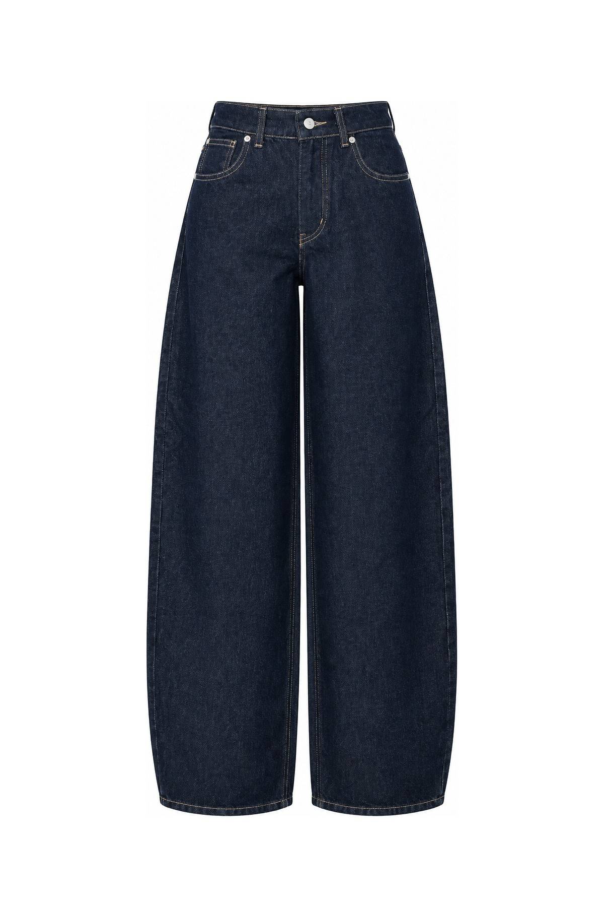 Metal Button Denim Jacket Trousers Set — photograph 4
