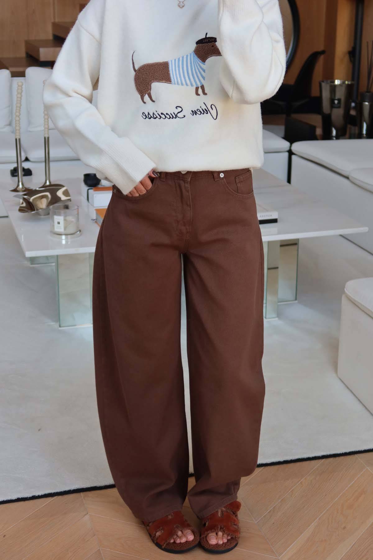 Balon Cut Basic Trousers — photograph 3