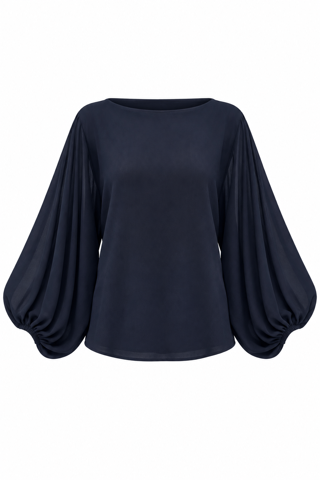 Batwing Sleeve Navy Knit — photograph 2