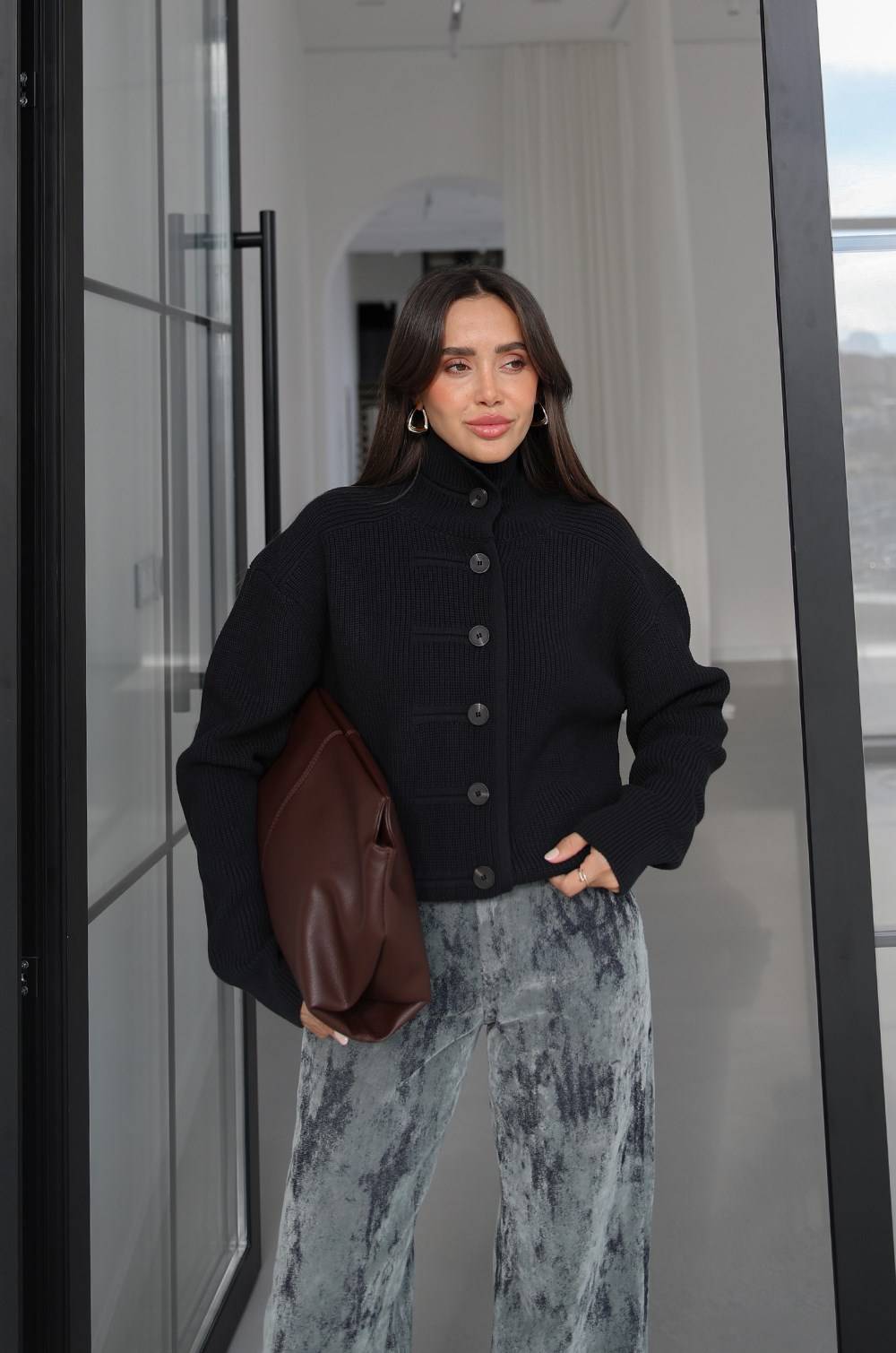 Selanik Buttoned Knit Cardigan
