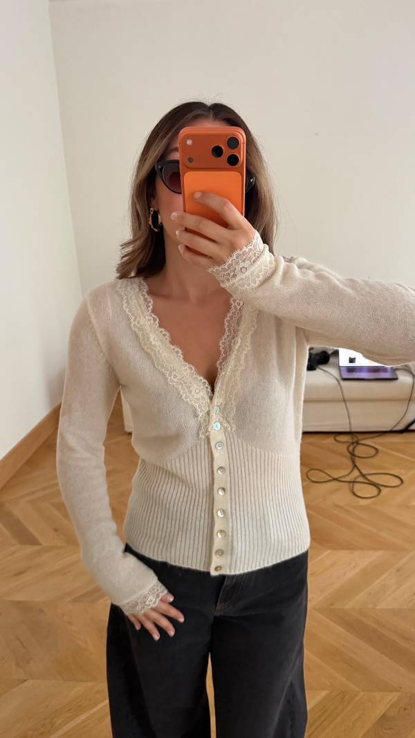 Lace Detail Cardigan
