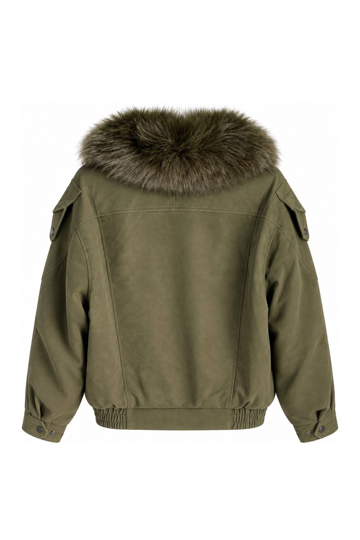 Premium Fur Collar And Lined Coat — photograph 4