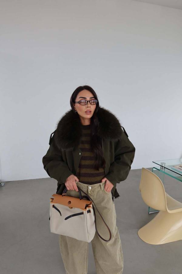 Premium Fur Collar And Lined Coat