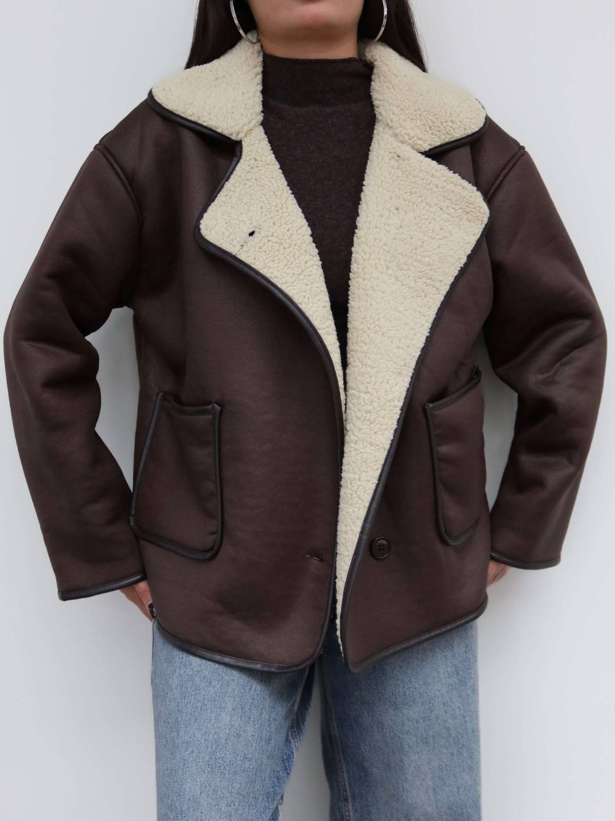 Patch Pocket Suede Jacket — photograph 3