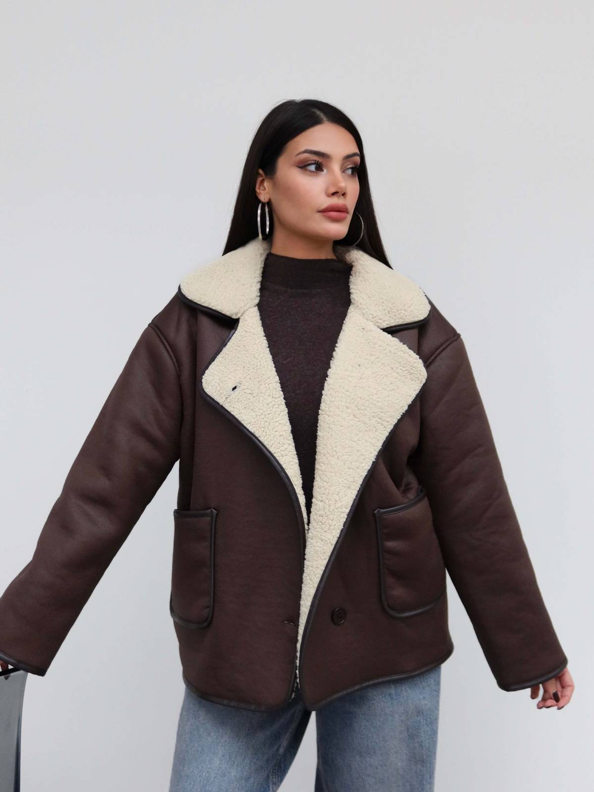 Patch Pocket Suede Jacket — photograph 4