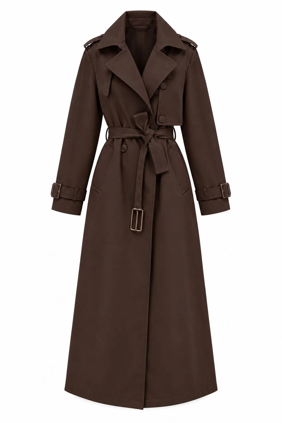 Brown Long Trench Coat