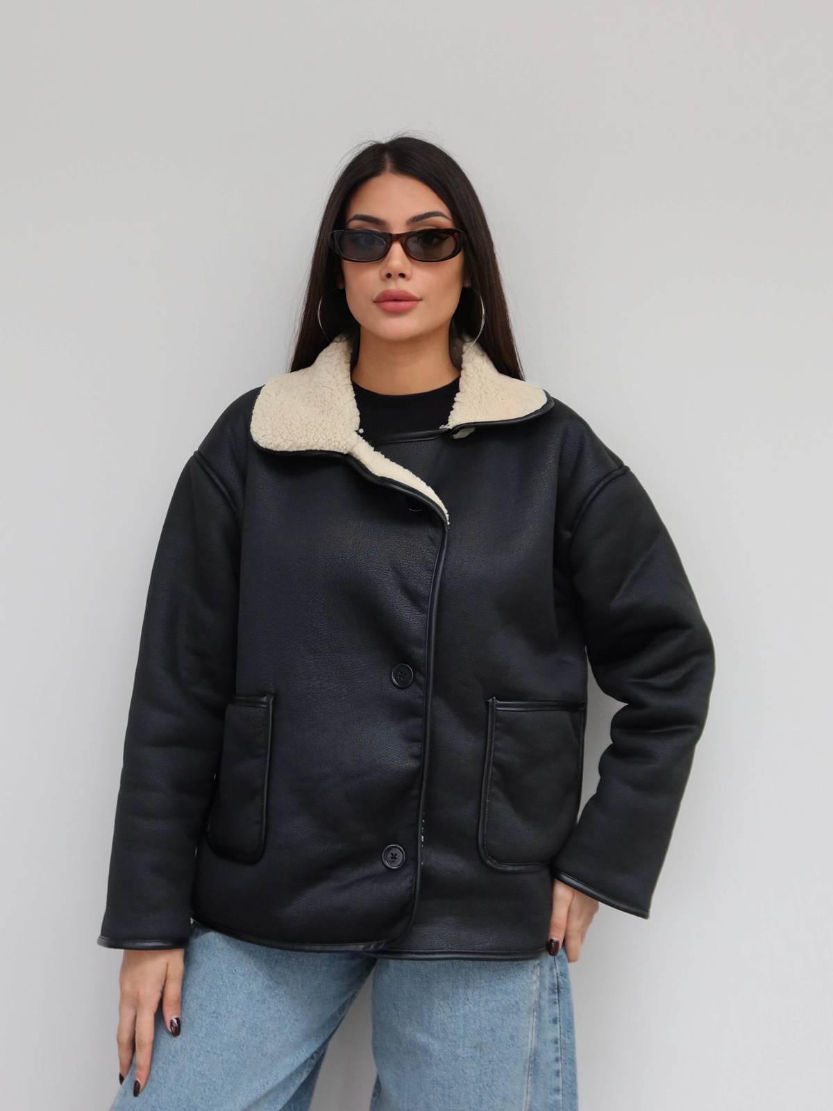 Patch Pocket Suede Jacket — photograph 4