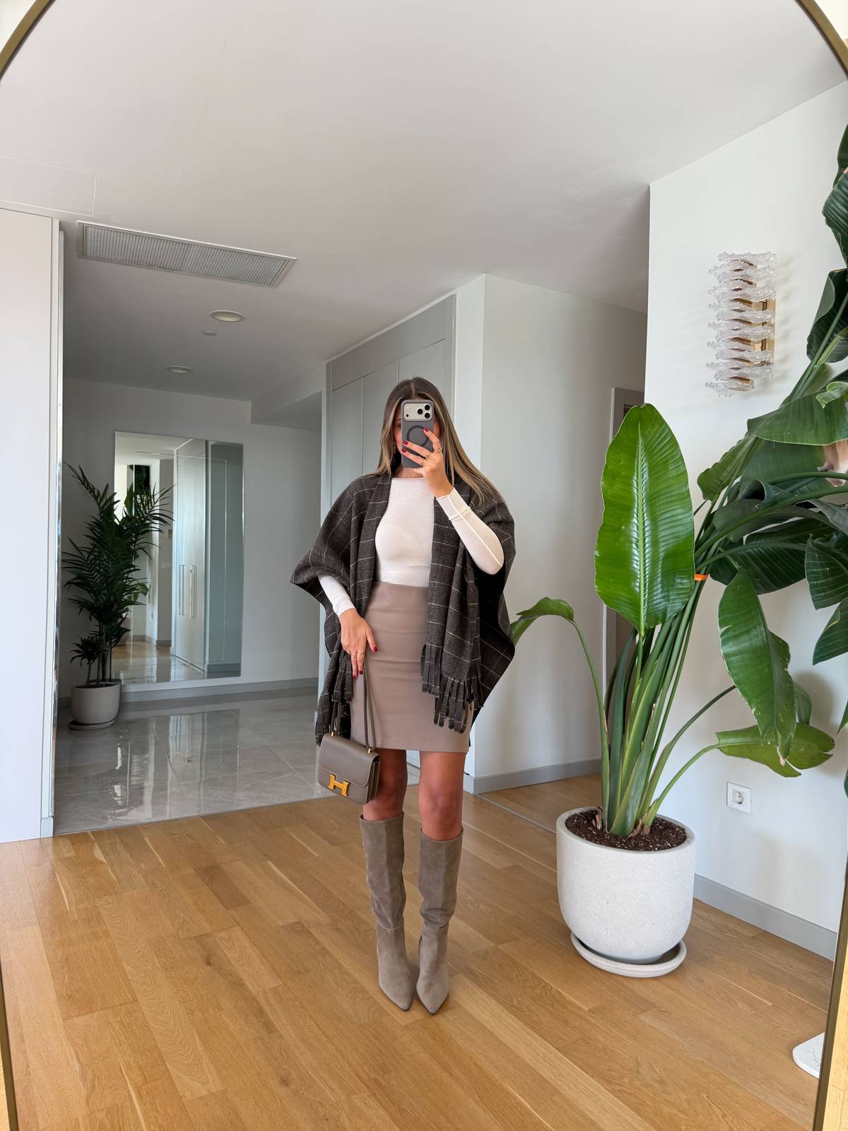 Terry Straight Cut Skirt
