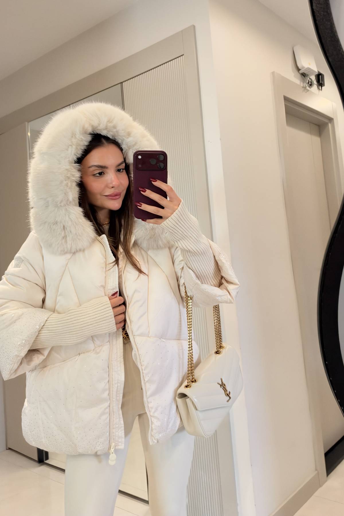 Bonilla Embellished Premium Luxury Puffer Coat — photograph 2