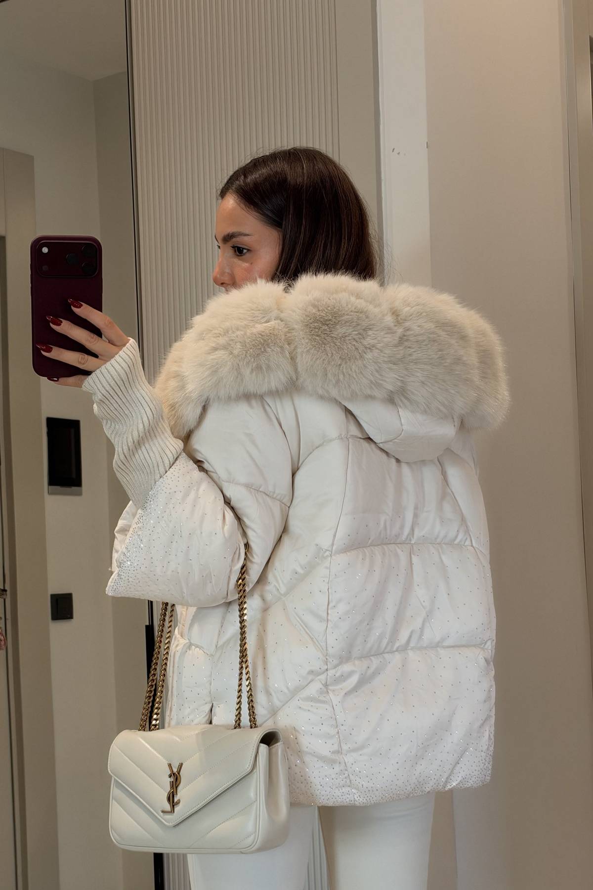 Bonilla Embellished Premium Luxury Puffer Coat — photograph 3