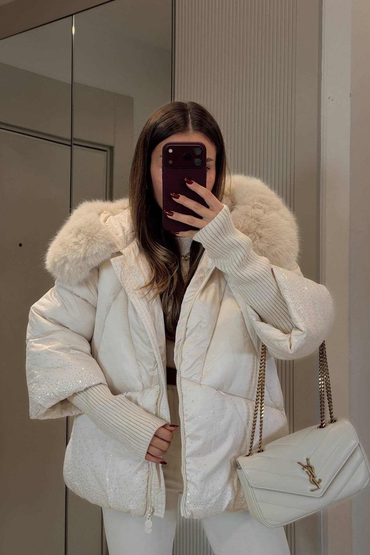 Bonilla Embellished Premium Luxury Puffer Coat — photograph 4