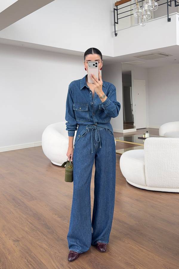 Soft Denim Trousers