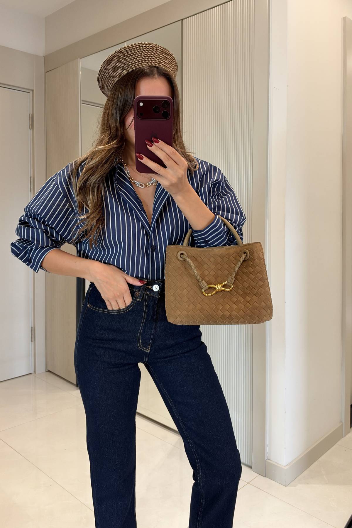 Giaven Striped Oversized Shirt — photograph 2