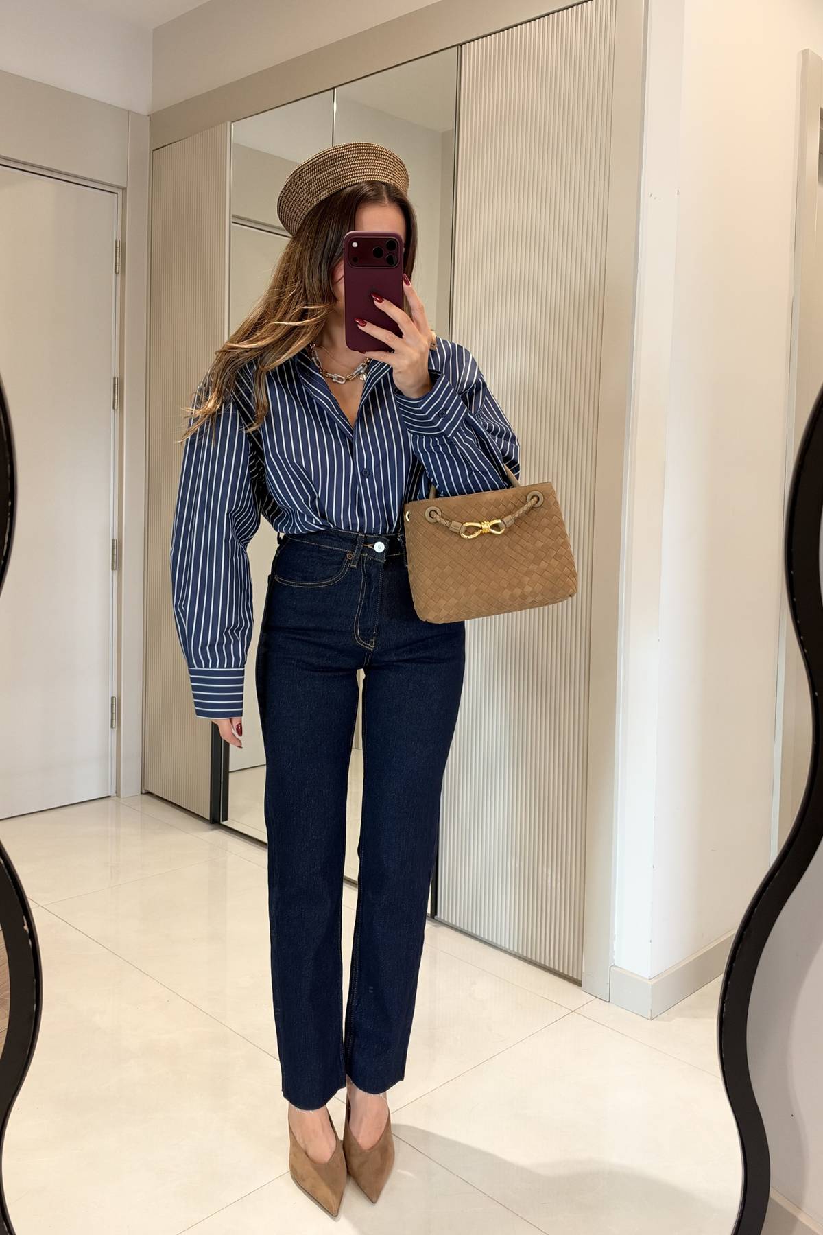 Giaven Striped Oversized Shirt — photograph 3
