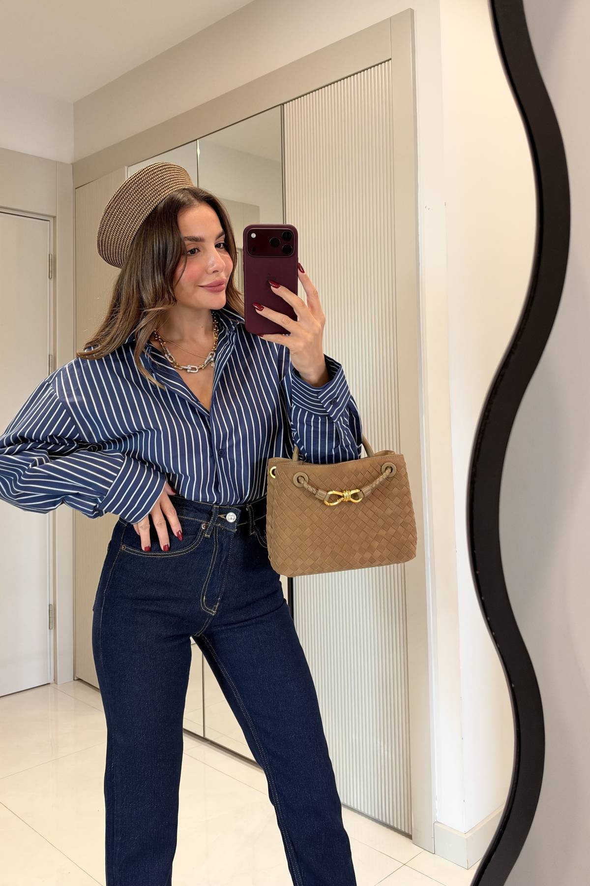 Giaven Striped Oversized Shirt — photograph 1