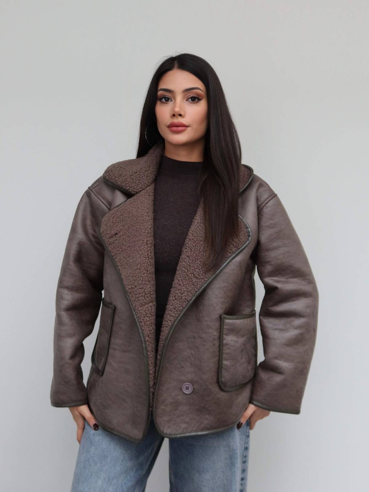 Patch Pocket Suede Jacket — photograph 2