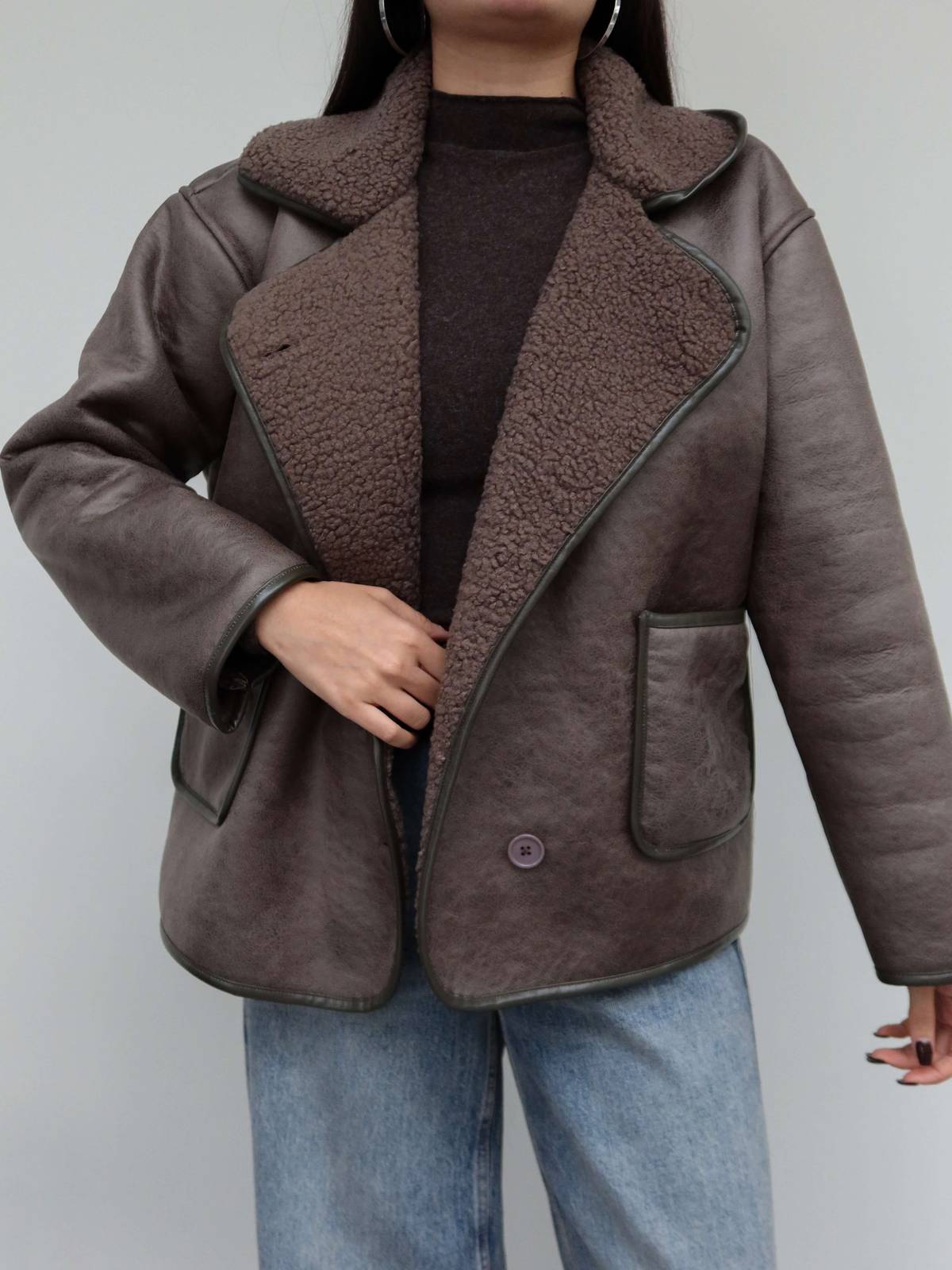 Patch Pocket Suede Jacket — photograph 3