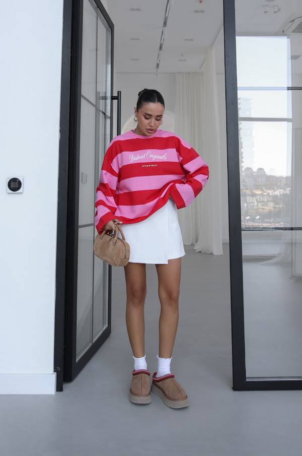 Ecru Avery Shorts Skirt