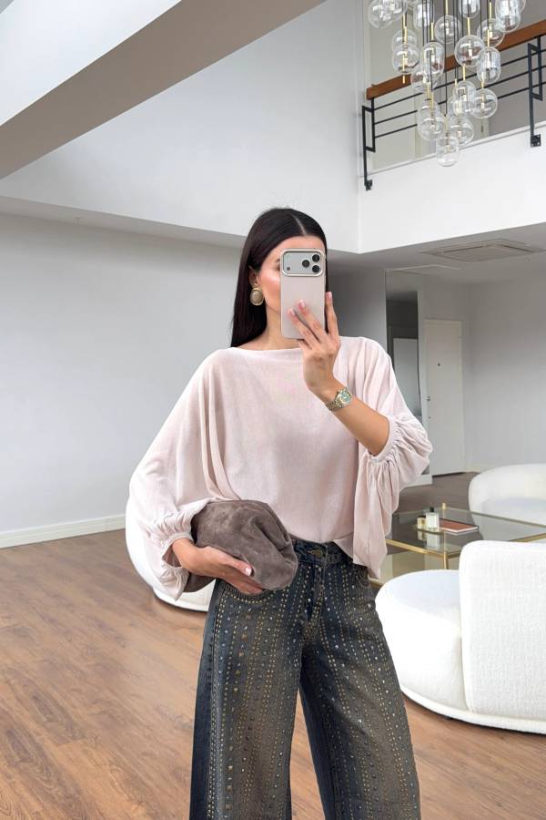 Batwing Sleeve Knit Jumper