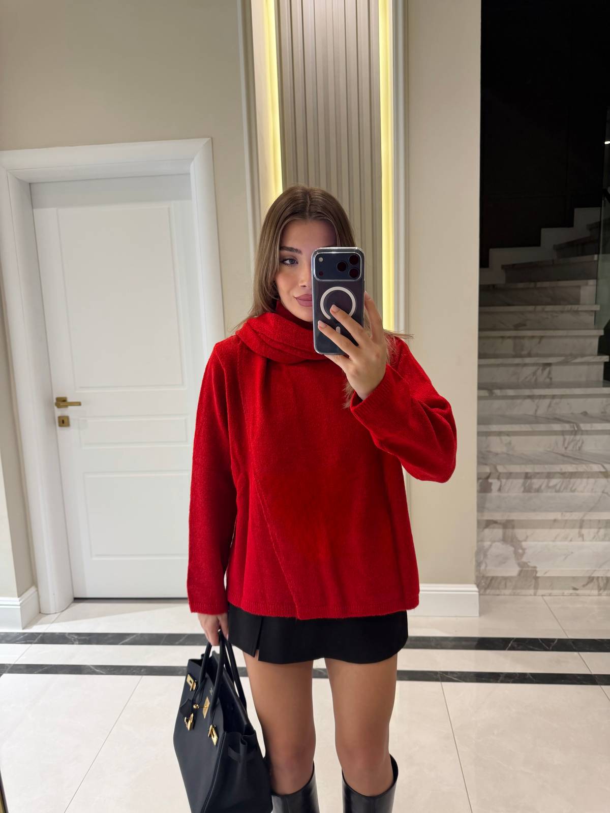 Attached Shawl Jumper