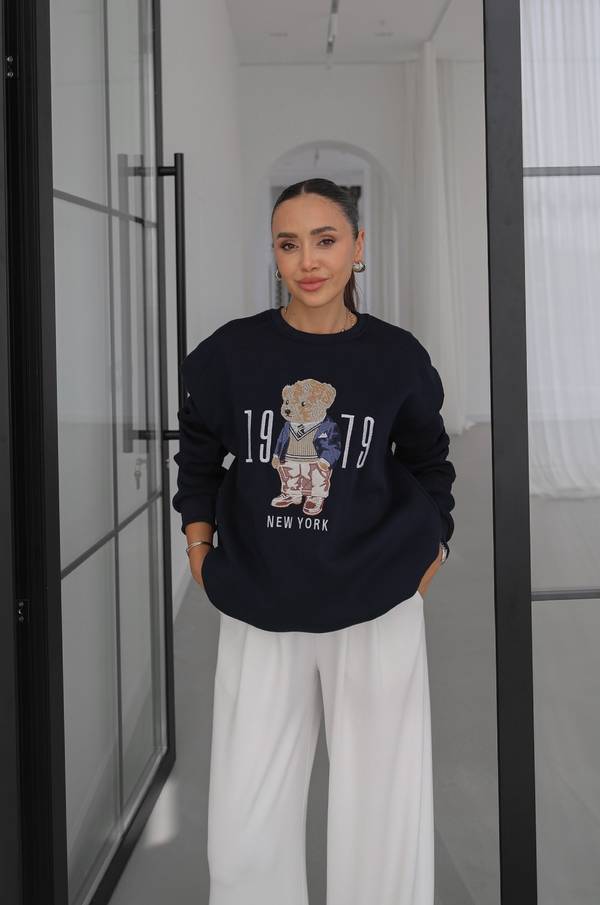 Teddy Print Sweatshirt