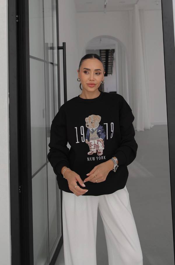 Teddy Print Sweatshirt