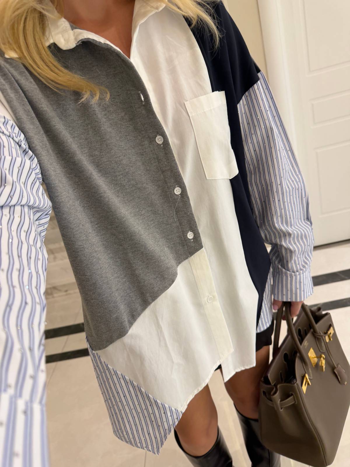 Via Stone Embellished Shirt — photograph 4