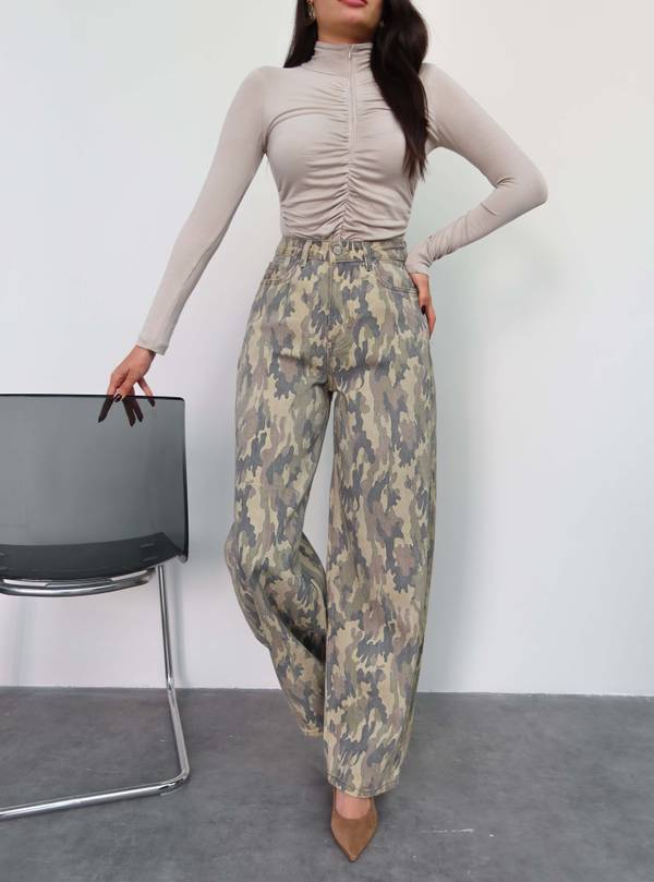 High Waist Loose Fit Jeans