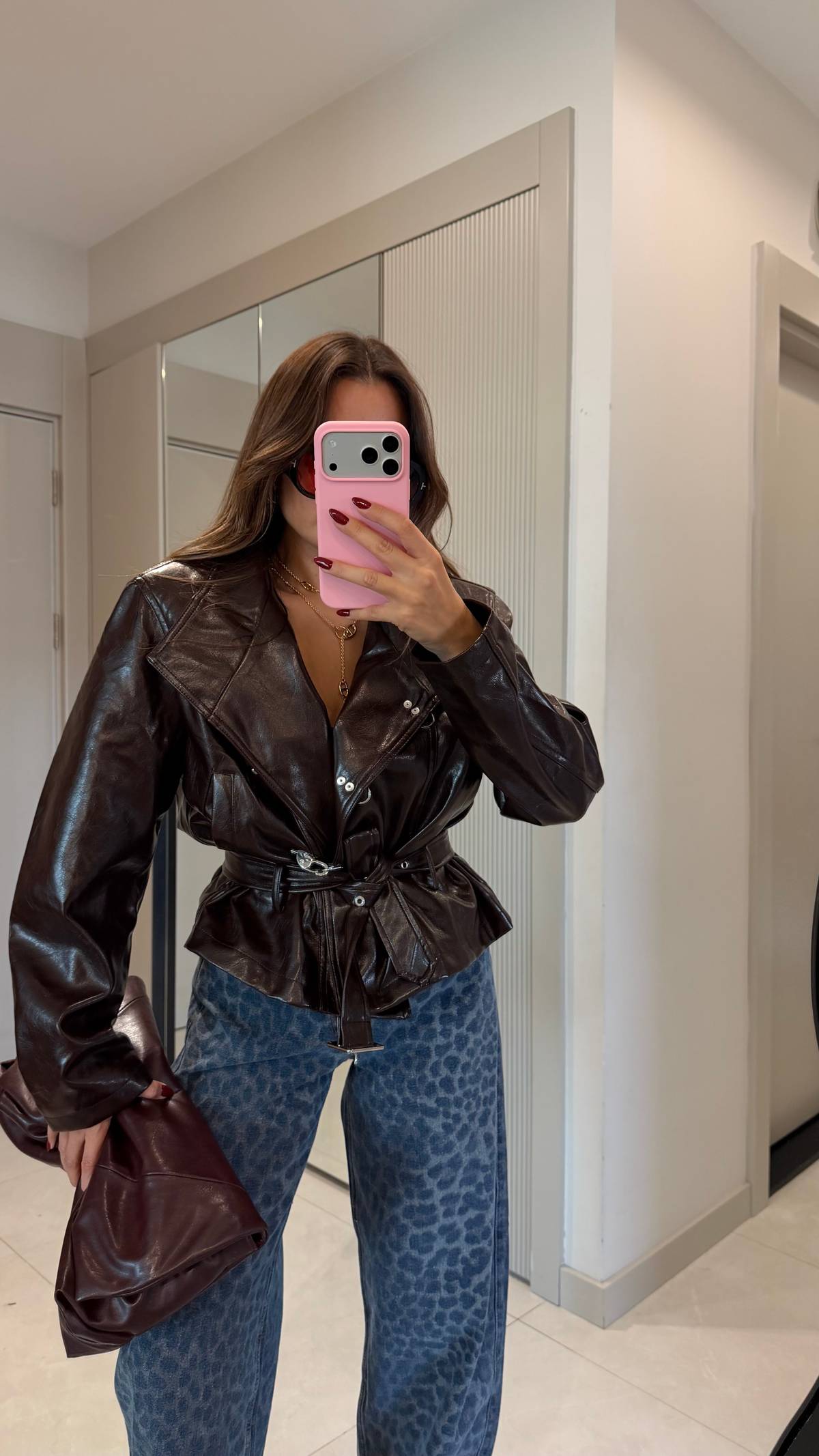Norty Front Hook Premium Leather Jacket — photograph 2