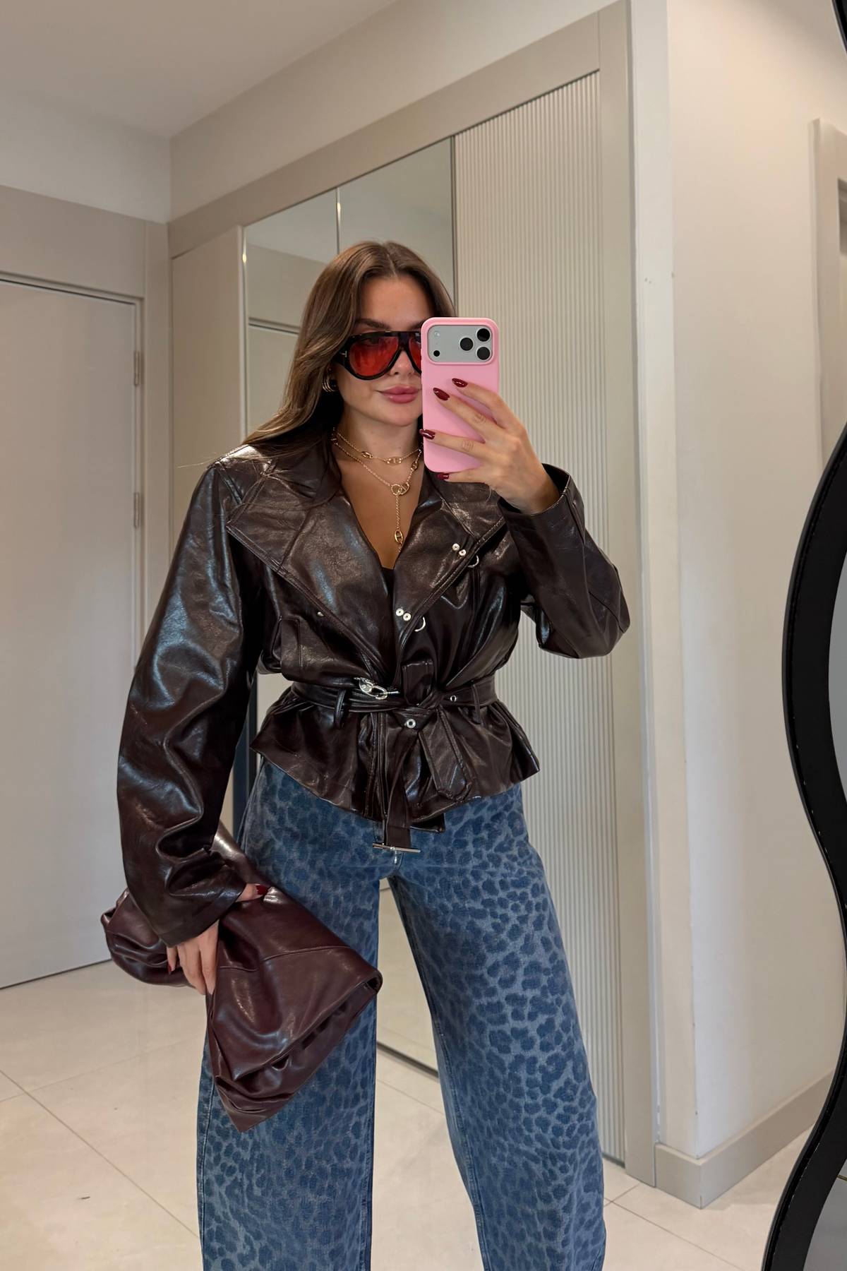 Norty Front Hook Premium Leather Jacket — photograph 1
