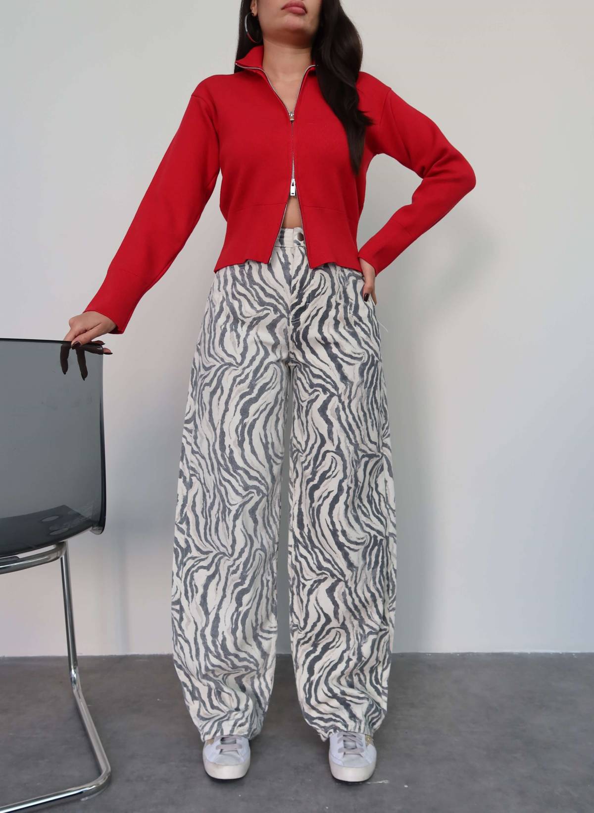 High Waist Loose Fit Jeans