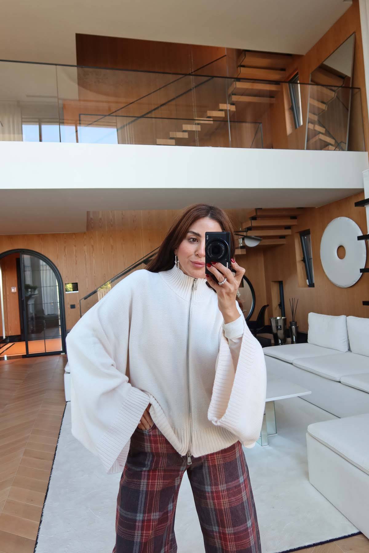 Oversized Wide Sleeve Cardigan