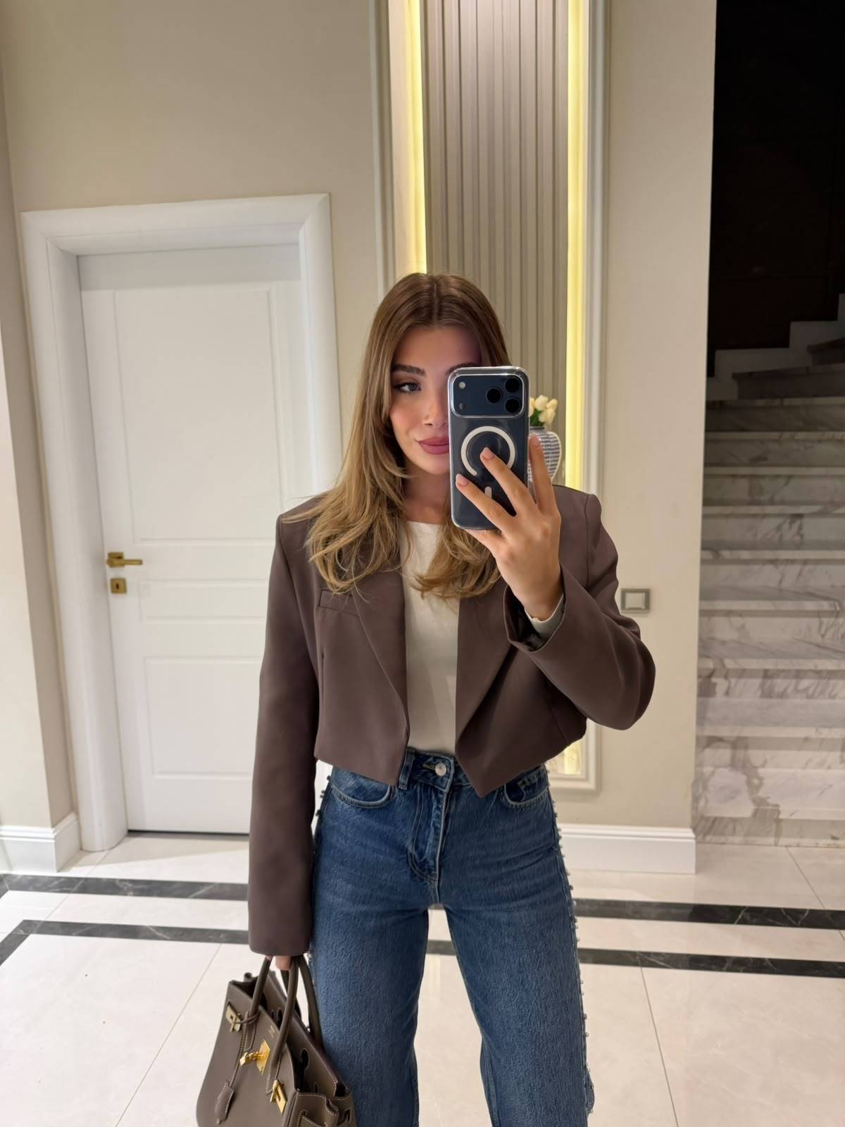 Brown Short Jacket — photograph 2