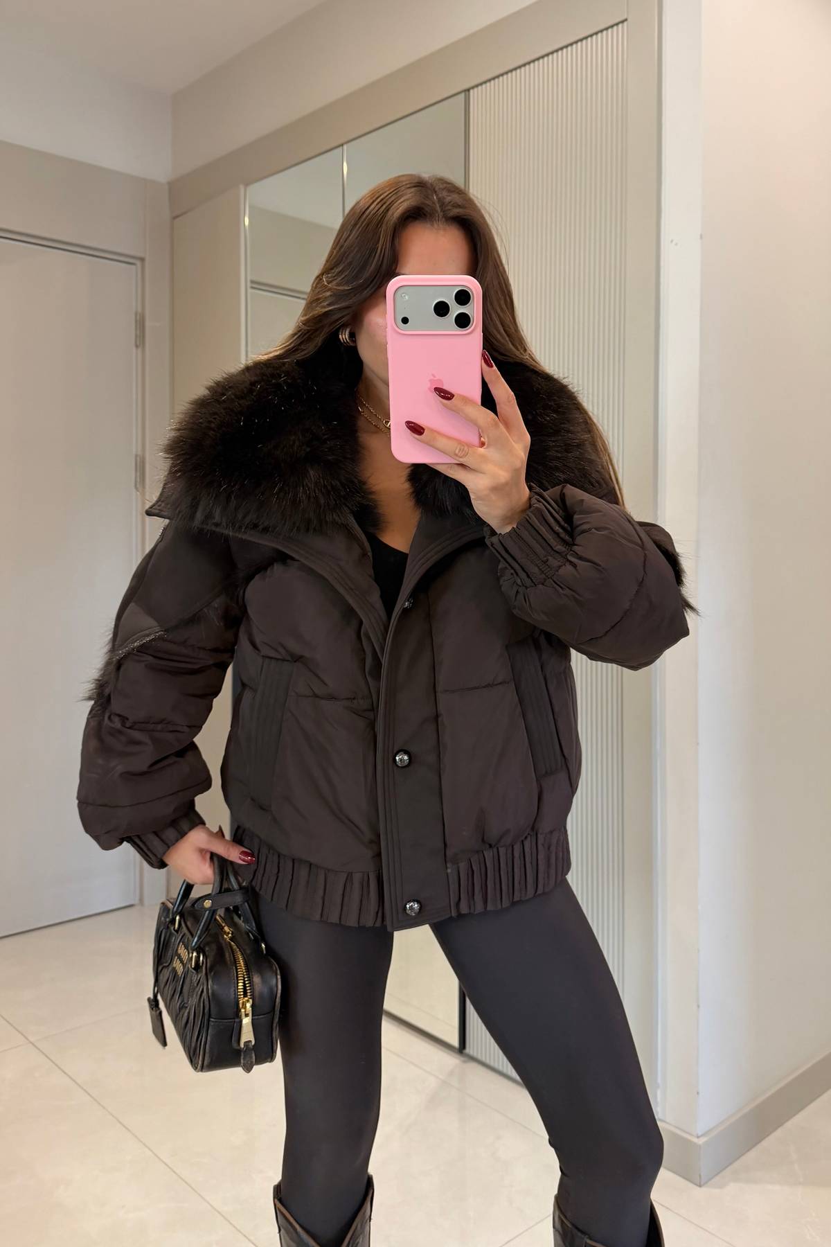 Dyson Fur Lined Puffer Coat