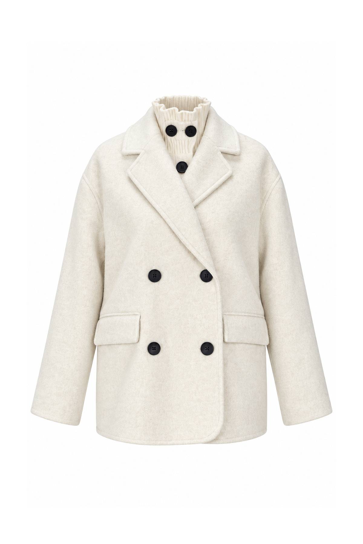 Premium Wool Gilet And Coat Two Piece Set