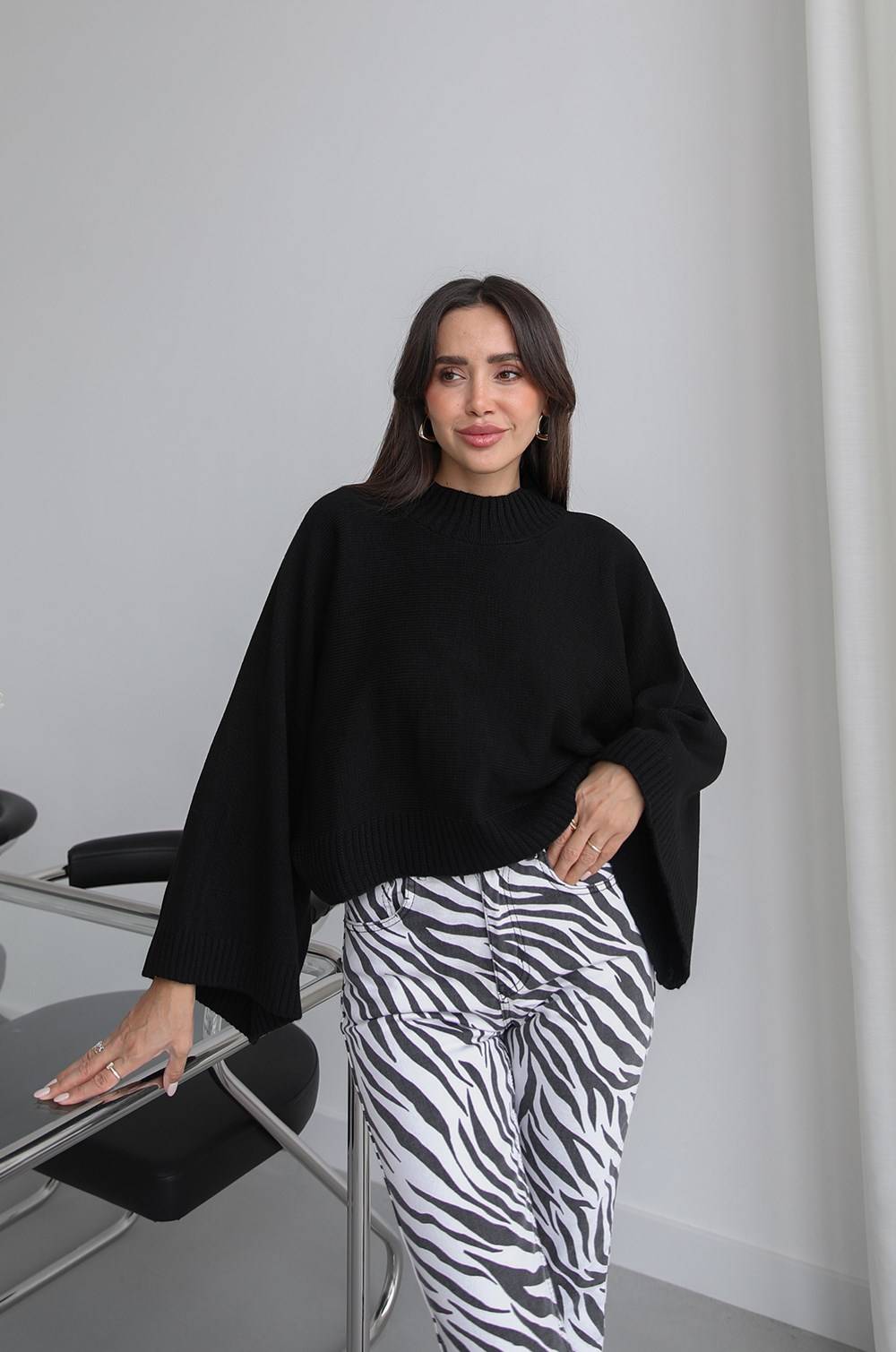 Arden Batwing Sleeve Ribbed Jumper