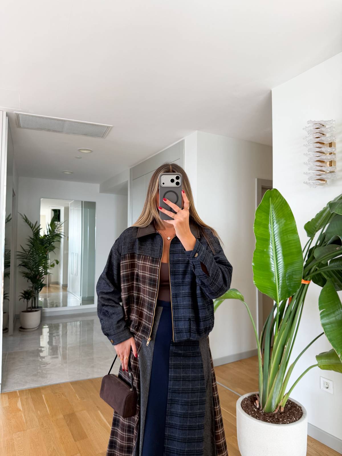 Patchwork Print Skirt And Jacket Set — photograph 2