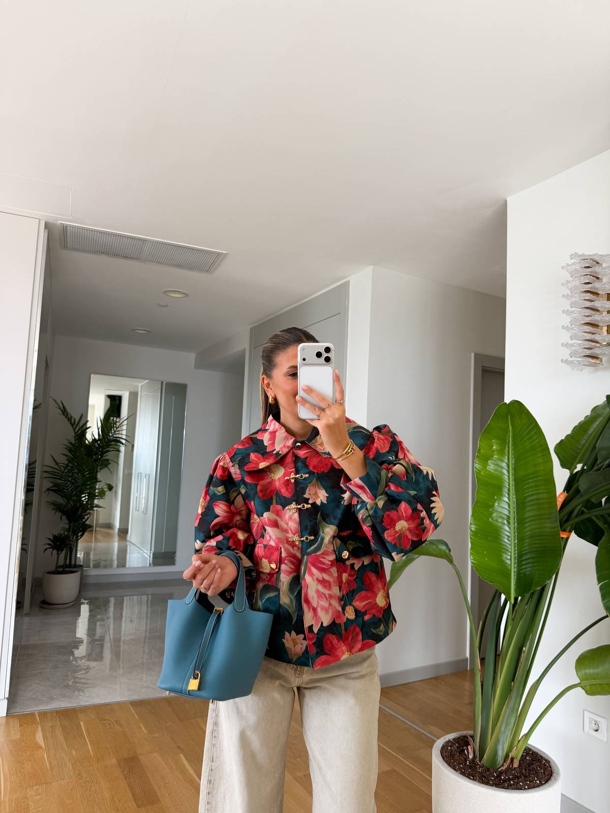 Floral Patterned Vintage Jacket