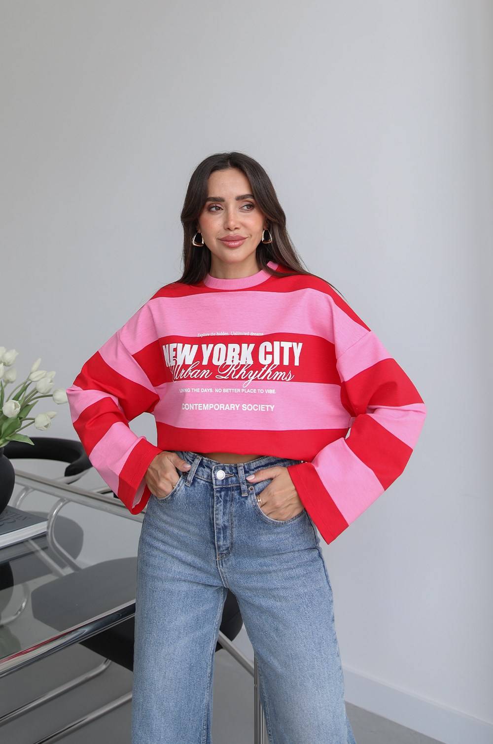 New York City Print Sweatshirt — photograph 5